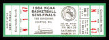 1984 NCAA Basketball Tournament Semi Finals Unsigned Full Ticket Georgetown SKU #222603