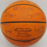 1979-80 Seattle Supersonics Team Autographed Official Wilson NBA Game Ball Basketball With 13 Signatures Including Lenny Wilkens & Fred Brown Beckett BAS #AD43574