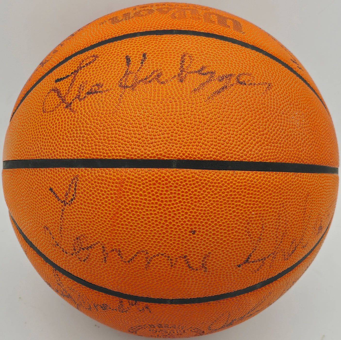 1979-80 Seattle Supersonics Team Autographed Official Wilson NBA Game Ball Basketball With 13 Signatures Including Lenny Wilkens & Fred Brown Beckett BAS #AD43574