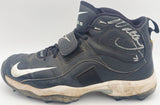 Walter Jones Autographed Dual Signed Pair of Game Used Black Nike Zoom Air Cleats Seattle Seahawks Beckett BAS QR #BF24626 & BF24627