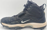 Walter Jones Autographed Dual Signed Pair of Game Used Black Nike Zoom Air Cleats Seattle Seahawks Beckett BAS QR #BF24626 & BF24627