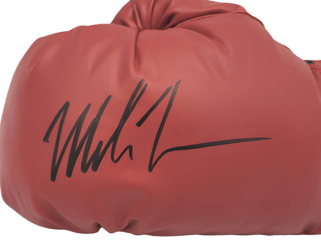 Mike Tyson Autographed Red Everlast Boxing Glove LH Beckett BAS QR Stock #238301