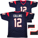 Houston Texans Nico Collins Autographed Blue Jersey Beckett BAS QR Stock #238361