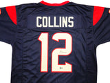 Houston Texans Nico Collins Autographed Blue Jersey Beckett BAS QR Stock #238361
