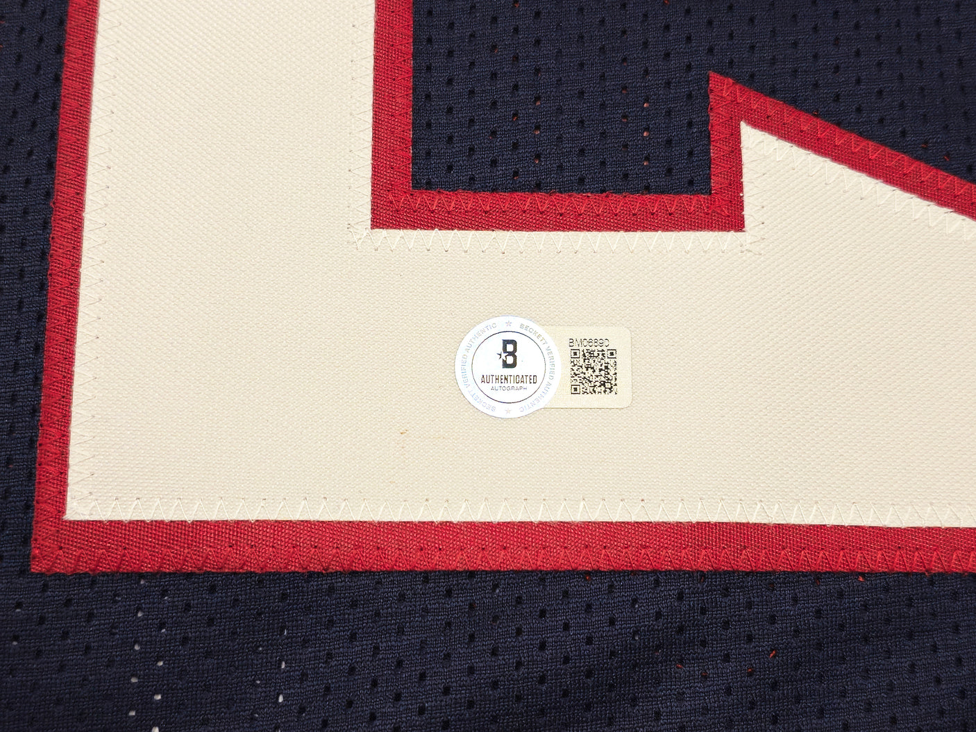 Houston Texans Nico Collins Autographed Blue Jersey Beckett BAS QR Stock #238361