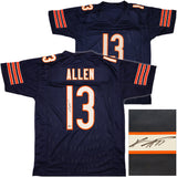Chicago Bears Keenan Allen Autographed Blue Jersey Beckett BAS Witness Stock #238360