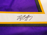 Baltimore Ravens Rashod Bateman Autographed Purple Jersey Beckett BAS Witness Stock #238350