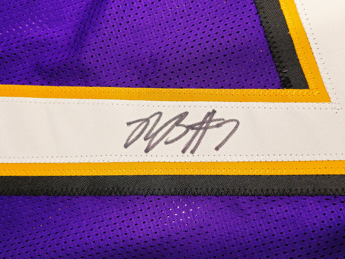 Baltimore Ravens Rashod Bateman Autographed Purple Jersey Beckett BAS Witness Stock #238350