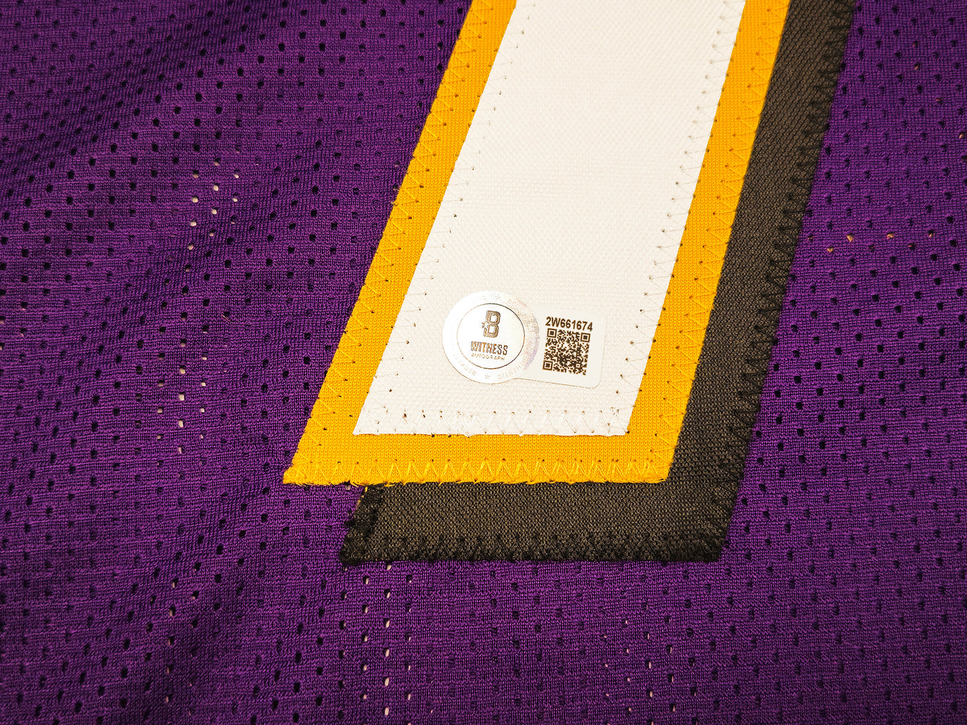 Baltimore Ravens Rashod Bateman Autographed Purple Jersey Beckett BAS Witness Stock #238350