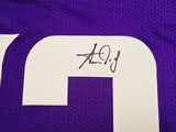 Minnesota Vikings Aaron Jones Autographed Purple Jersey Beckett BAS Witness Stock #238330
