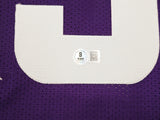 Minnesota Vikings Aaron Jones Autographed Purple Jersey Beckett BAS Witness Stock #238330