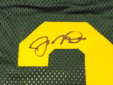 Notre Dame Fighting Irish Joe Montana Autographed Green Jersey Beckett BAS QR Stock #238332