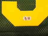 Notre Dame Fighting Irish Joe Montana Autographed Green Jersey Beckett BAS QR Stock #238332