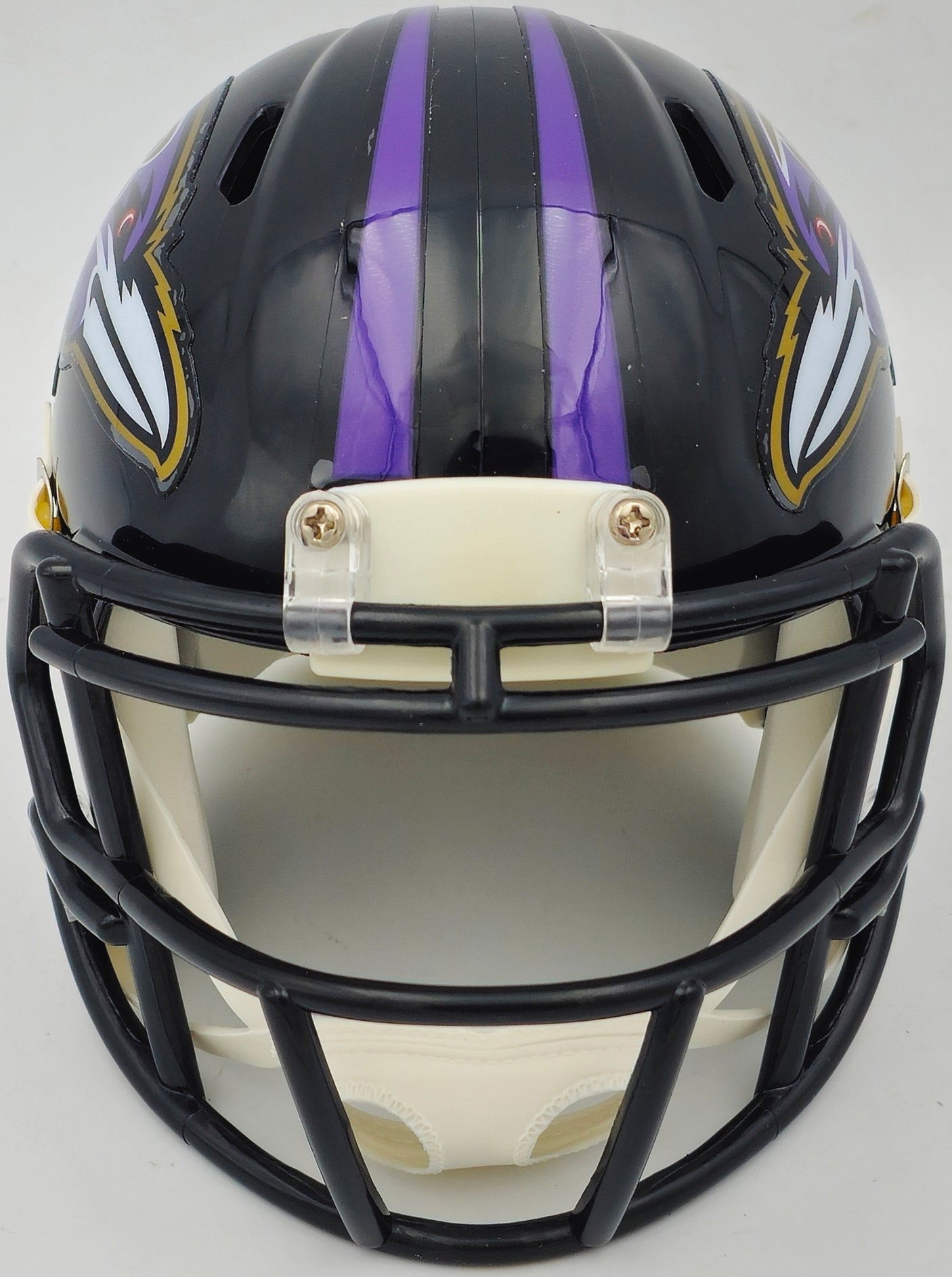 Rashod Bateman Autographed Baltimore Ravens Black Speed Mini Helmet Beckett BAS Witness Stock #238352