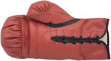 Sugar Ray Leonard & Thomas "Hitman" Hearns Autographed Red Everlast Boxing Glove RH JSA Stock #238356