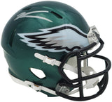 Jalen Carter Autographed Philadelphia Eagles Green Speed Mini Helmet Beckett BAS Witness Stock #238567