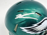 Jalen Carter Autographed Philadelphia Eagles Green Speed Mini Helmet Beckett BAS Witness Stock #238567