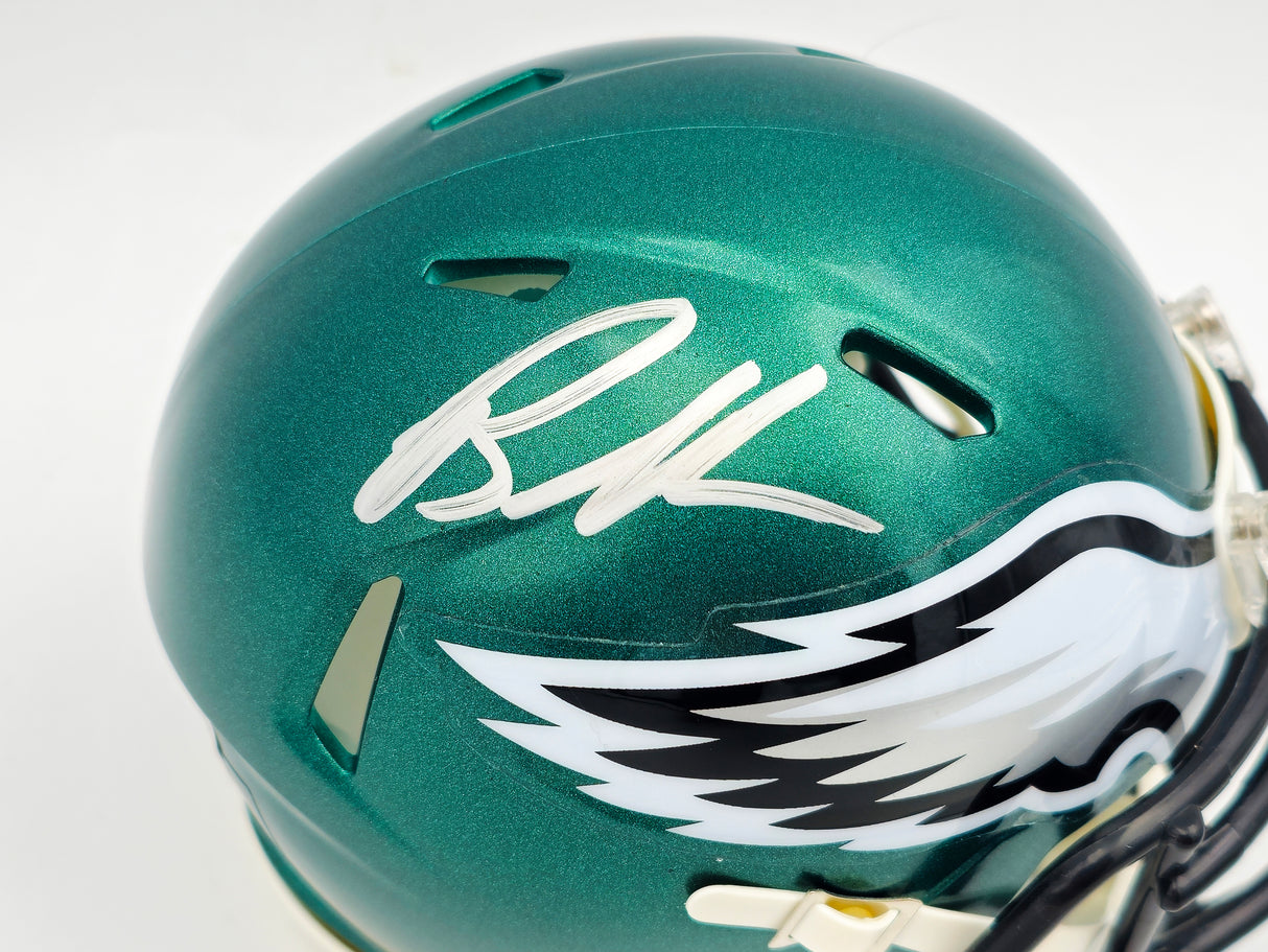 Brandon Graham Autographed Philadelphia Eagles Green Speed Mini Helmet Beckett BAS Witness Stock #238570