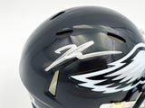 Jalen Carter Autographed Philadelphia Eagles 2022 Alternate Black Speed Mini Helmet Beckett BAS Witness Stock #238569