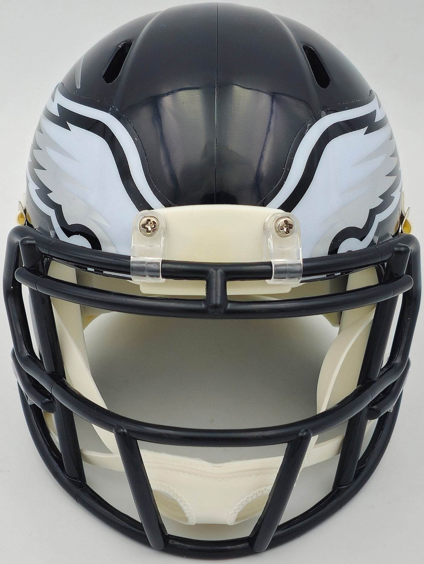 Jalen Carter Autographed Philadelphia Eagles 2022 Alternate Black Speed Mini Helmet Beckett BAS Witness Stock #238569