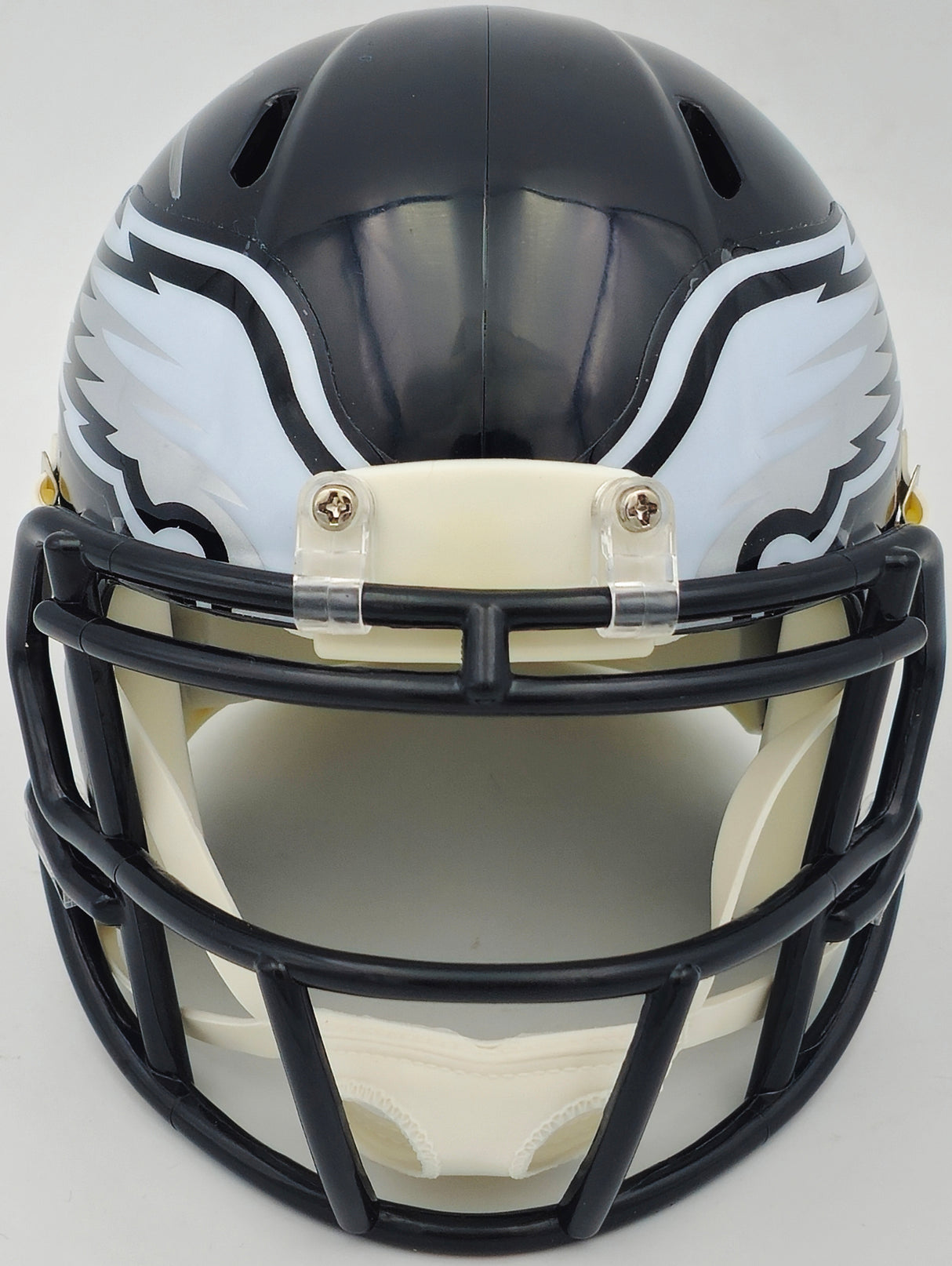 Jalen Carter Autographed Philadelphia Eagles 2022 Alternate Black Speed Mini Helmet Beckett BAS Witness Stock #238569