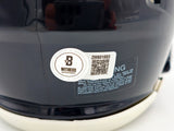 Jalen Carter Autographed Philadelphia Eagles 2022 Alternate Black Speed Mini Helmet Beckett BAS Witness Stock #238569