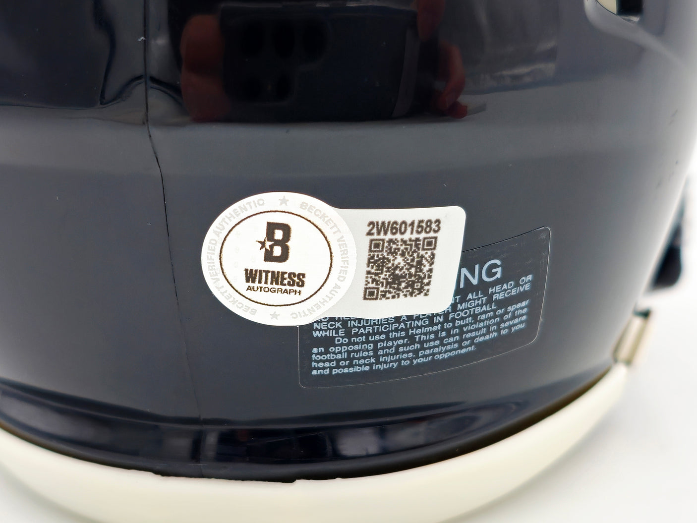 Jalen Carter Autographed Philadelphia Eagles 2022 Alternate Black Speed Mini Helmet Beckett BAS Witness Stock #238569