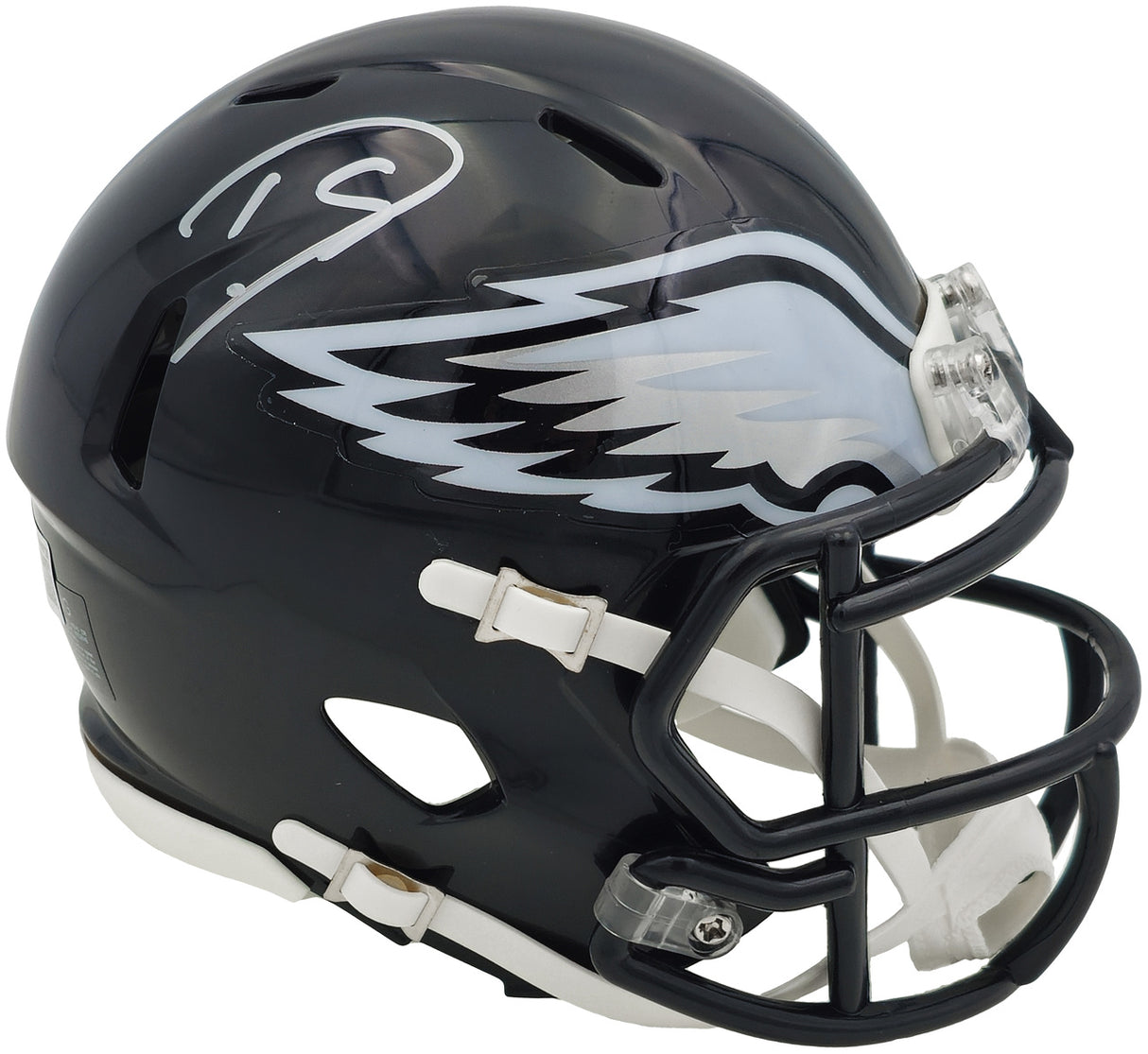 Darius Slay Jr. Autographed Philadelphia Eagles 2022 Alternate Black Speed Mini Helmet Beckett BAS Witness Stock #238576