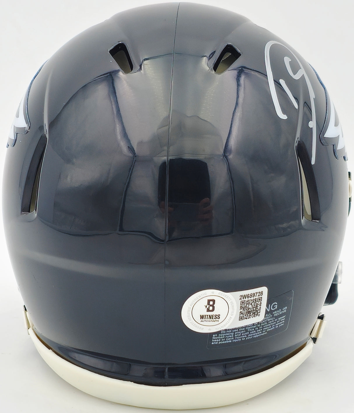 Darius Slay Jr. Autographed Philadelphia Eagles 2022 Alternate Black Speed Mini Helmet Beckett BAS Witness Stock #238576