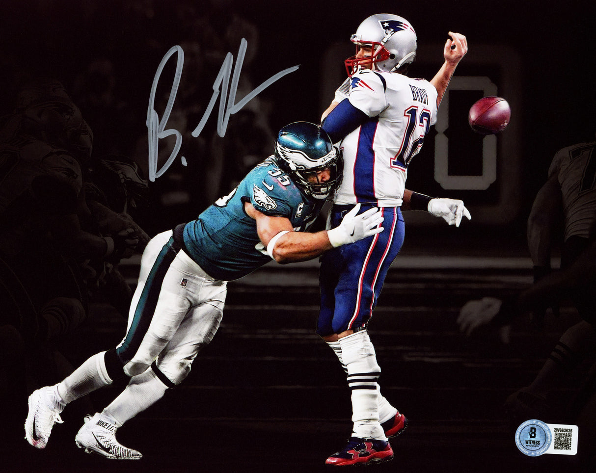 Brandon Graham Autographed 8x10 Photo Philadelphia Eagles Super Bowl 52 SB LII Tom Brady Sack Fumble Beckett BAS Witness Stock #238574