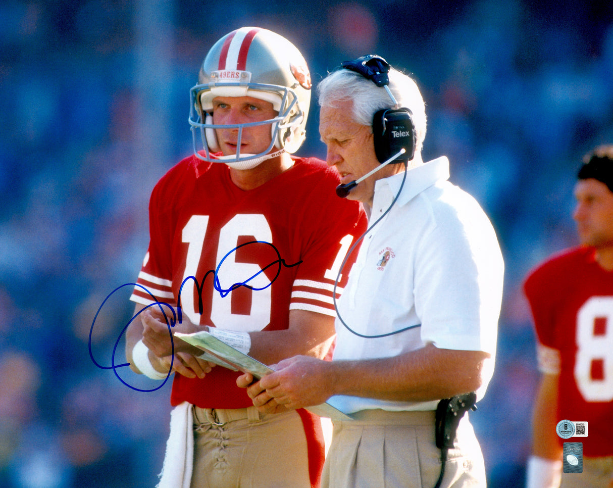 Joe Montana Autographed 16x20 Photo San Francisco 49ers Beckett BAS QR Stock #238338