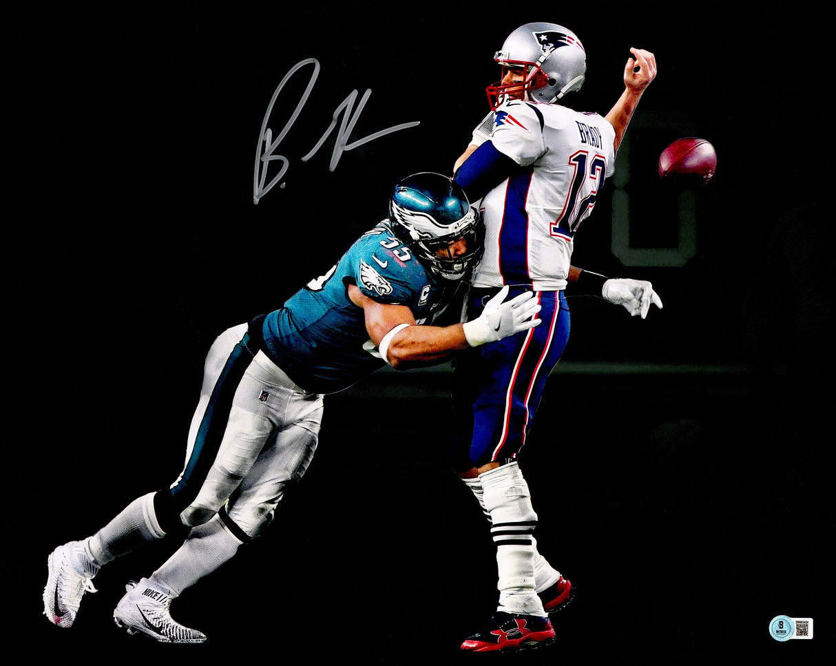 Brandon Graham Autographed 16x20 Photo Philadelphia Eagles Super Bowl 52 SB LII Tom Brady Sack Fumble Beckett BAS Witness Stock #238573