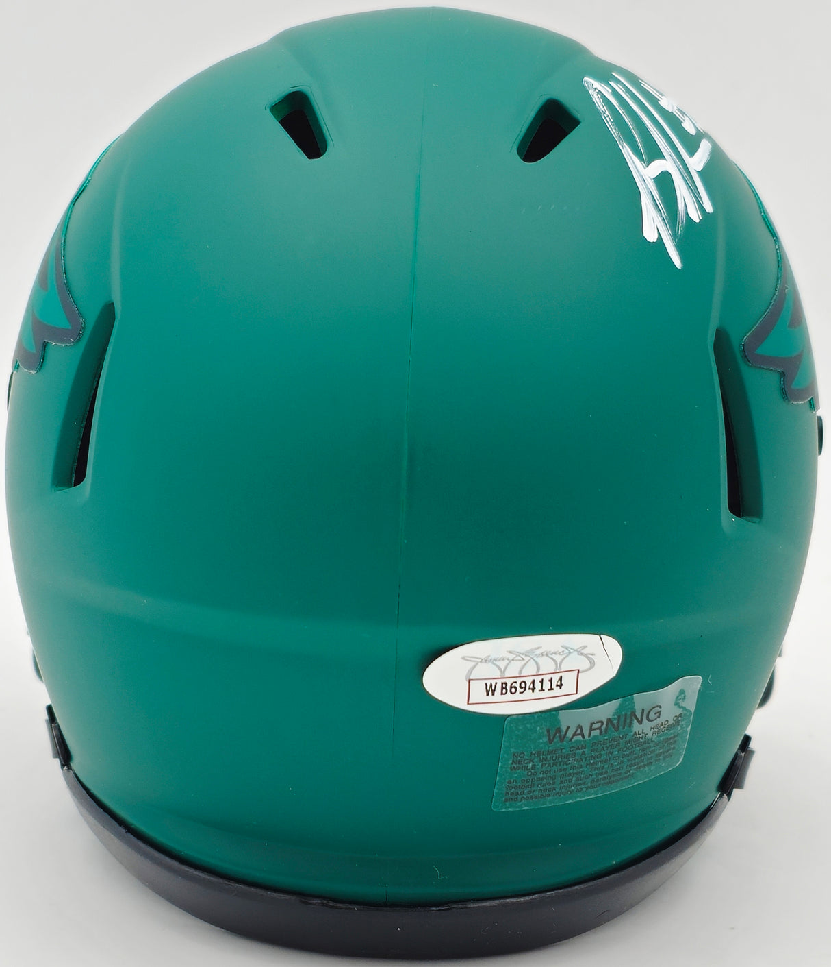 Brandon Graham Autographed Philadelphia Eagles Rave Green Speed Mini Helmet JSA Stock #238606