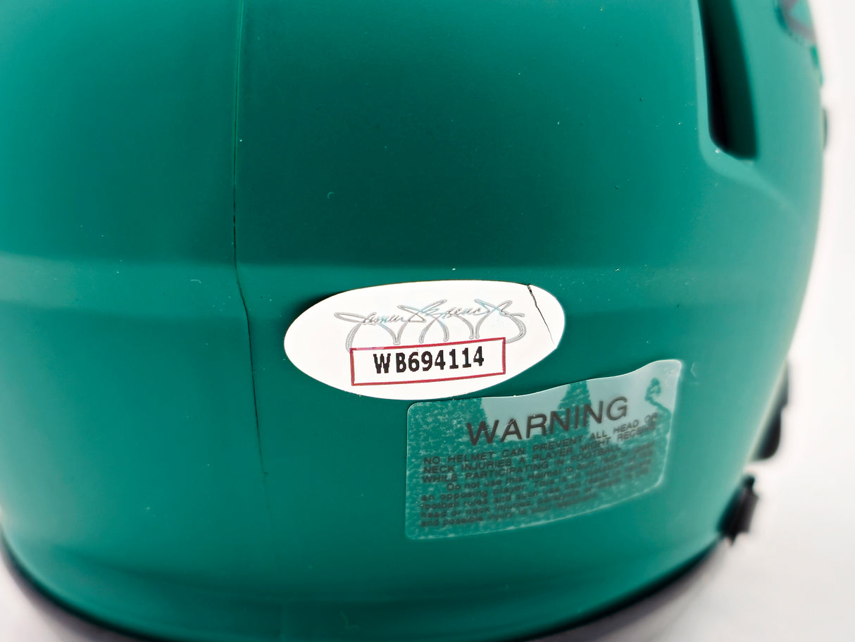 Brandon Graham Autographed Philadelphia Eagles Rave Green Speed Mini Helmet JSA Stock #238606