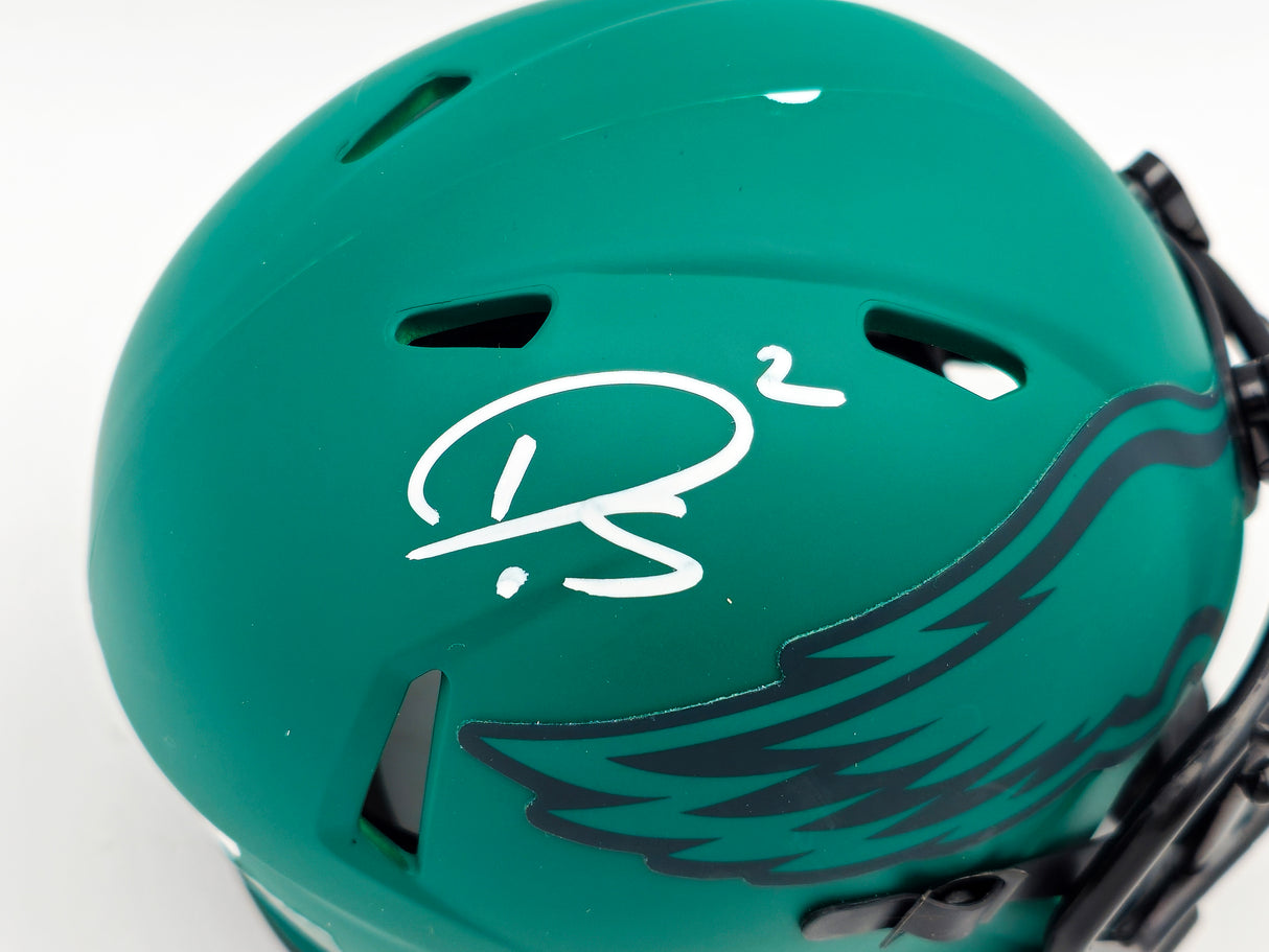 Darius Slay Jr. Autographed Philadelphia Eagles Rave Green Speed Mini Helmet (Scuffed) JSA Stock #238608