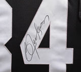 Oakland Raiders Bo Jackson Autographed Framed Black Authentic Mitchell & Ness Jersey Beckett BAS Witness Stock #238358