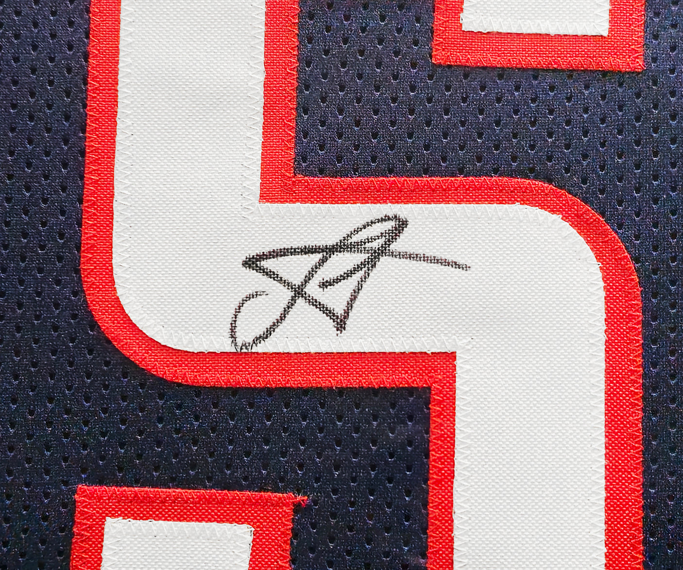 Denver Nuggets Nikola Jokic Autographed Framed Blue Jersey JSA Stock #238359