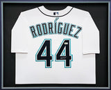 Seattle Mariners Julio Rodriguez Autographed Framed White Nike Jersey Beckett BAS QR Stock #221137