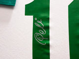 New York Cosmos Pele Autographed Framed White Jersey Beckett BAS Stock #265450