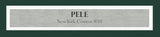 New York Cosmos Pele Autographed Framed White Jersey Beckett BAS Stock #265450