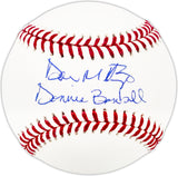 Don Mattingly Autographed Official MLB Baseball New York Yankees "Donnie Baseball" Beckett BAS Witness Stock #224692