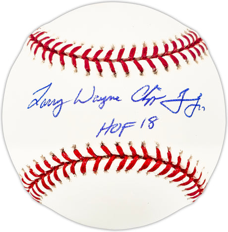 Chipper Jones Autographed Official MLB Baseball Atlanta Braves Full Name Signature "HOF 18" Beckett BAS QR Stock #224730