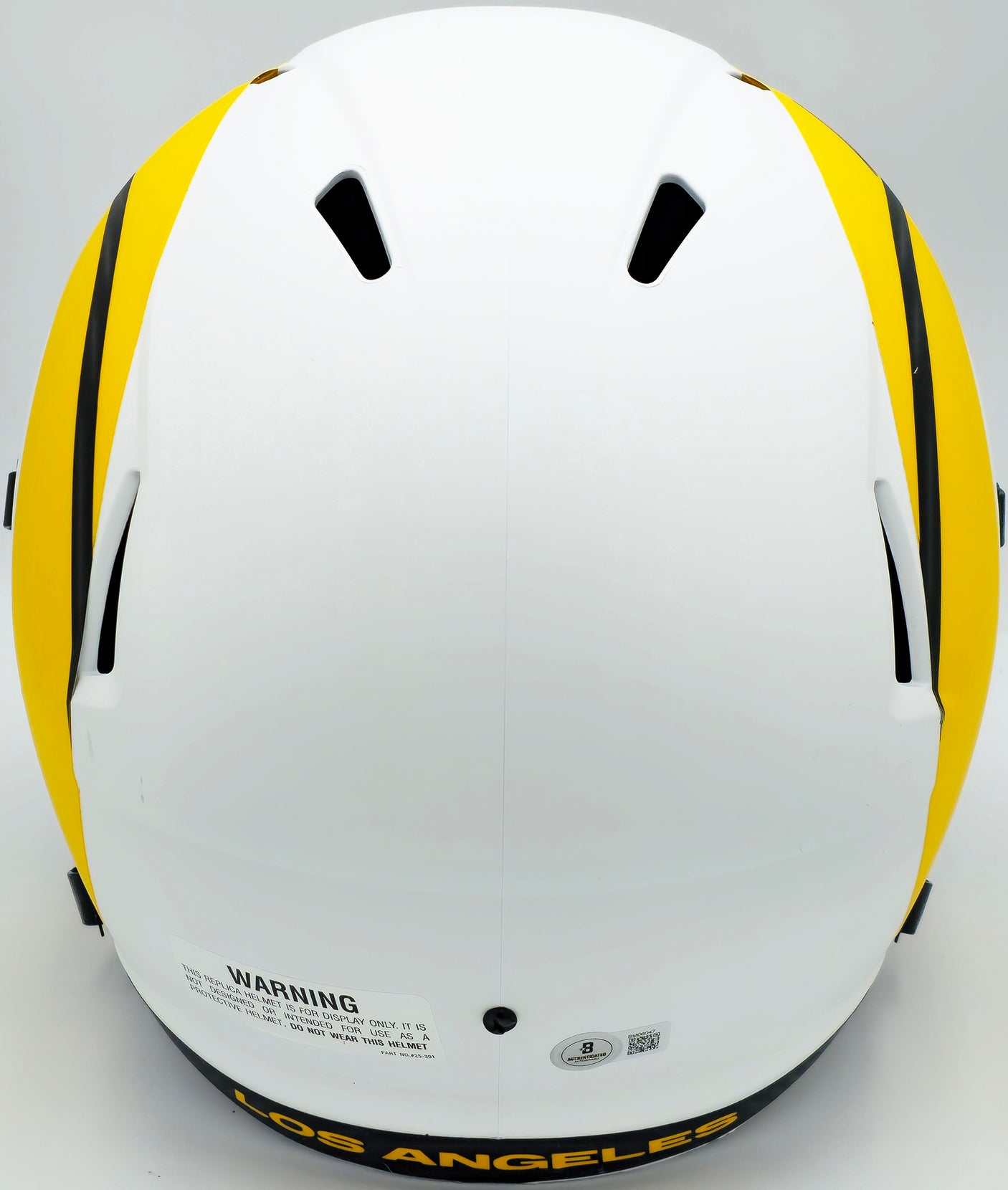 Kyren Williams Autographed Los Angeles Rams Lunar Eclipse White Full Size Speed Replica Helmet Beckett BAS Witness Stock #224745