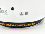 Kyren Williams Autographed Los Angeles Rams Lunar Eclipse White Full Size Speed Replica Helmet Beckett BAS Witness Stock #224745