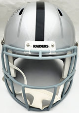 Davante Adams Autographed Las Vegas Raiders Silver Full Size Speed Replica Helmet Beckett BAS Witness Stock #224725