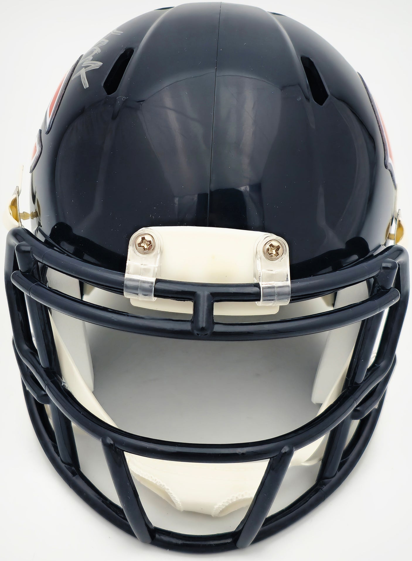 DJ Moore Autographed Chicago Bears Blue Speed Mini Helmet Beckett BAS Witness Stock #224750