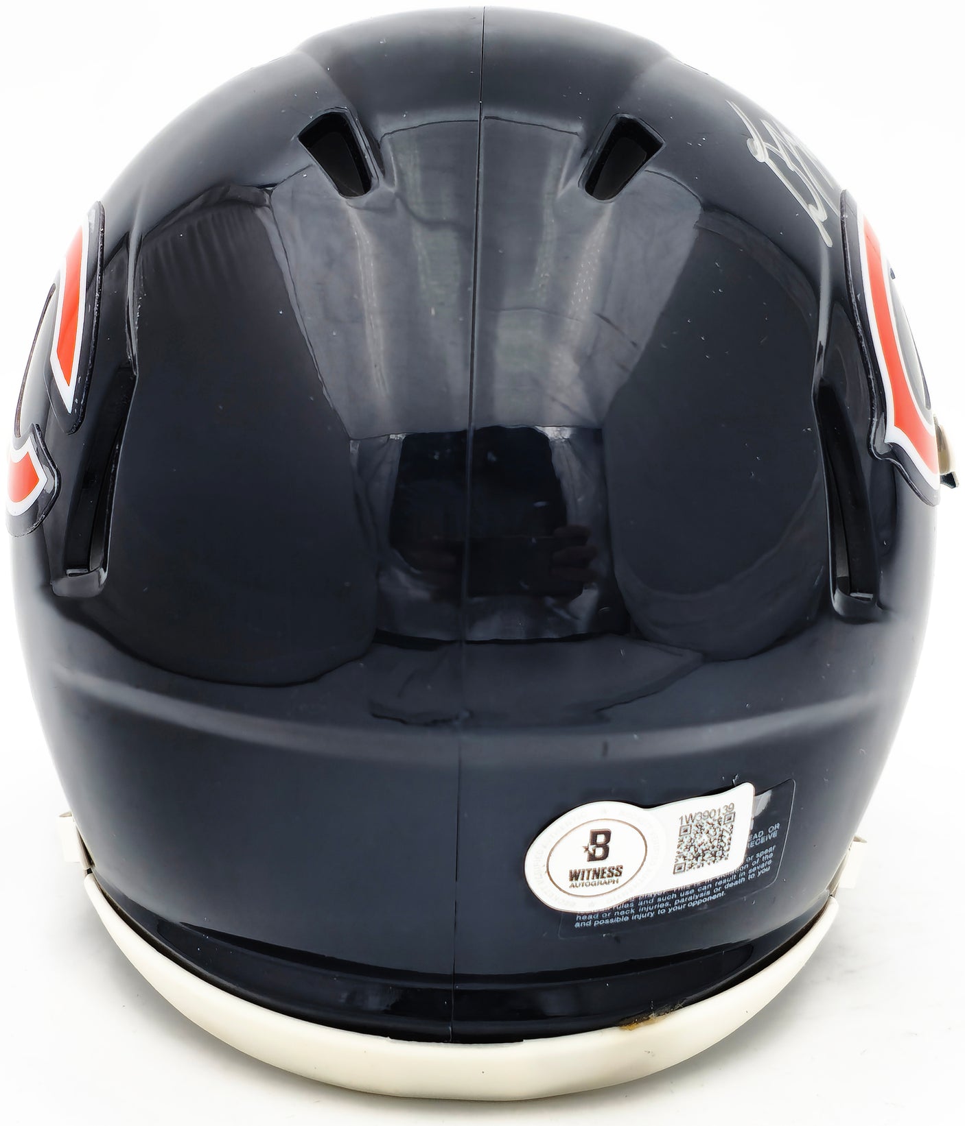 DJ Moore Autographed Chicago Bears Blue Speed Mini Helmet Beckett BAS Witness Stock #224750