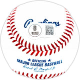 Jose Cardenal Autographed Official MLB Baseball New York Yankees Beckett BAS Witness Stock #224688