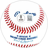 Jose Cardenal Autographed Official MLB Baseball New York Yankees Beckett BAS Witness Stock #224688