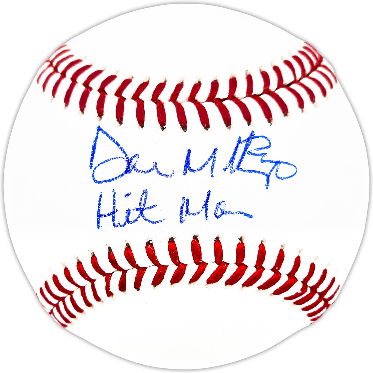 Don Mattingly Autographed Official MLB Baseball New York Yankees "Hit Man" Beckett BAS Witness Stock #224691
